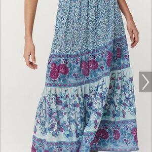 Spell Love Jetty Maxi Skirt Blue Nirvana